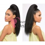 Extensie de par coada Afro Kinky tip Mesa cu elastic Saten Inchis de 60 cm YK888-4# Extensie de par coada Afro Kinky tip Mesa cu elastic Saten Inchis de 60 cm YK888-4#